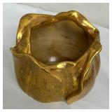 Stangl Pottery Grenada Gold Flower Shaped Platter and Vase