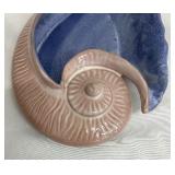 Vintage Stangl Terra Rose Nautilus Shell Dish