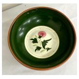 Three Stangl Thistle Patterned Pottery Bowls