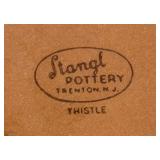 Three Stangl Thistle Patterned Pottery Bowls