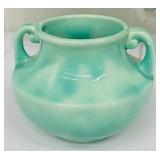 Beautiful Three Piece Vintage Mid Century Turquoise Blue Green Pottery