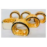 Vintage Stangl Town & Country Hand Painted Sponge Ware Serving Pieces