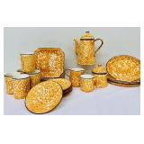 Vintage Gold Stangl Sponge Ware 