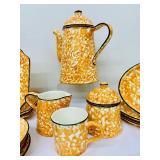 Vintage Gold Stangl Sponge Ware 