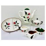 Vintage Stangl Thistle Lot with Pink Cosmos Cup