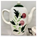 Vintage Stangl Thistle Lot with Pink Cosmos Cup