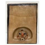 Glazed Terra Cotta Vase with Owl, Birds and Butterflies