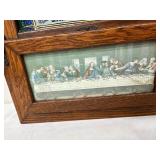 Antique Sick Call Box/Prayer Box with Supplies