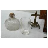 Antique Sick Call Box/Prayer Box with Supplies