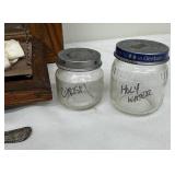 Antique Sick Call Box/Prayer Box with Supplies