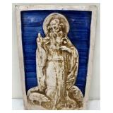 St. Francis of Assisi Wall Plague from Deruta, Italy