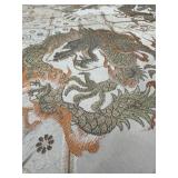 Vintage Japanese Silk Obi Tapestry with Dragon