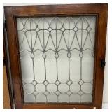 A Pair of Antique Clear Glass Lead Windows