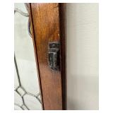 A Pair of Antique Clear Glass Lead Windows