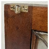 A Pair of Antique Clear Glass Lead Windows