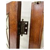 A Pair of Antique Clear Glass Lead Windows