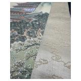 Lovely Japanese Silk Scroll Wall Art - House in the Mountain