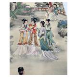 Chinese Scroll - Women in the Garden - In Original Box