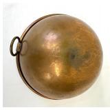 Vintage Copper Rounded Bowl Mixing Bowl with Rolled Edge
