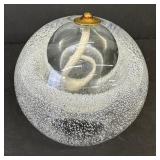 Handmade Art Glass Oil Lamp - Made in Poland