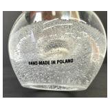Handmade Art Glass Oil Lamp - Made in Poland