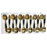 Unique Vintage Brass Flatware with Black Handles from Siam Thailand