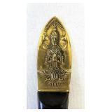 Unique Vintage Brass Flatware with Black Handles from Siam Thailand