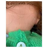 Vintage Adorable Sebino 14 1/2" Doll with Record - Made in Italy.