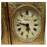 Vintage Seth Thomas Germany Mechanical Book Shaped Travel Alarm Clock