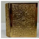 Vintage Seth Thomas Germany Mechanical Book Shaped Travel Alarm Clock