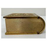 Vintage Seth Thomas Germany Mechanical Book Shaped Travel Alarm Clock