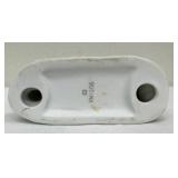 Vintage Lefton Ceramic Girl in Purple Dress with Poodle KWI 206