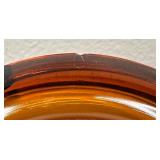 Beautiful Amber Glass Vintage Ashtrays
