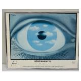 Rene Magritte Print - Le Faux Miroir (1935) - November 6 - December 20, 1986 Exhibit