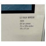 Rene Magritte Print - Le Faux Miroir (1935) - November 6 - December 20, 1986 Exhibit