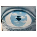 Rene Magritte Print - Le Faux Miroir (1935) - November 6 - December 20, 1986 Exhibit