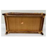 Vintage Mid Century Bent Bamboo/Wicker/Rattan Magazine Rack