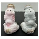 Mid Century Poodle Salt and Pepper Shakers-Made in Japan