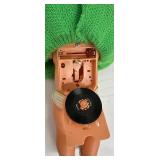 Vintage Adorable Sebino 14 1/2" Doll with Record - Made in Italy.