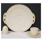 Beautiful Assortment of Belleek - Limpet with Cob Yellow Rim