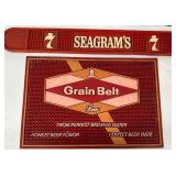 Vintage Bar Items including a Vintage Round Hamm’s Beer Tray and Miller High Life Light Up Sign