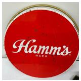 Vintage Bar Items including a Vintage Round Hamm’s Beer Tray and Miller High Life Light Up Sign