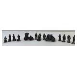 Collection of Vintage 1993/1994 IRS China Miniature Pewter Figurines