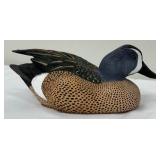 Blue Winged Teal Decoy Figure by Roger Desjardins - Signed & Dated 1992