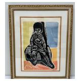 Irving Amen "Girl in Hong Kong" Lithograph - Signed and Numbered
