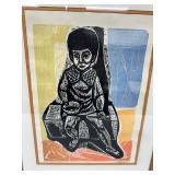 Irving Amen "Girl in Hong Kong" Lithograph - Signed and Numbered