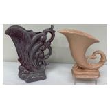 A Lovely Pair of Vintage Cornucopia Vases