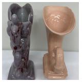 A Lovely Pair of Vintage Cornucopia Vases