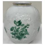 Royal Porzellan Bavaria KPM Germany Porcelain Vase - White and Green