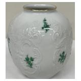 Royal Porzellan Bavaria KPM Germany Porcelain Vase - White and Green